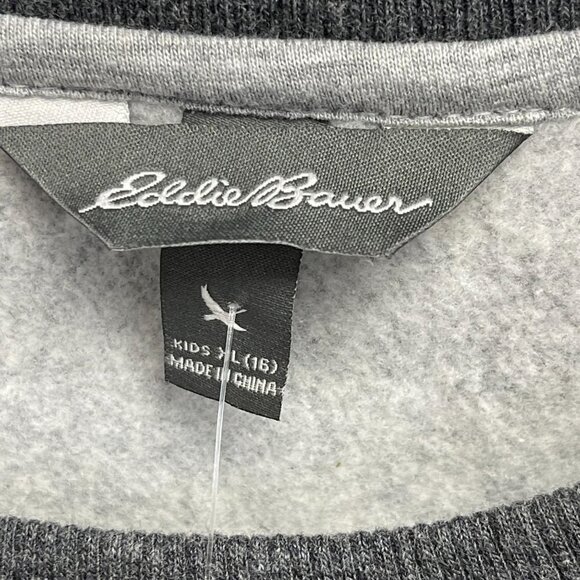 EDDIE Bauer Boy's Camo Camp Fleece Crewneck - Picture 3 of 5